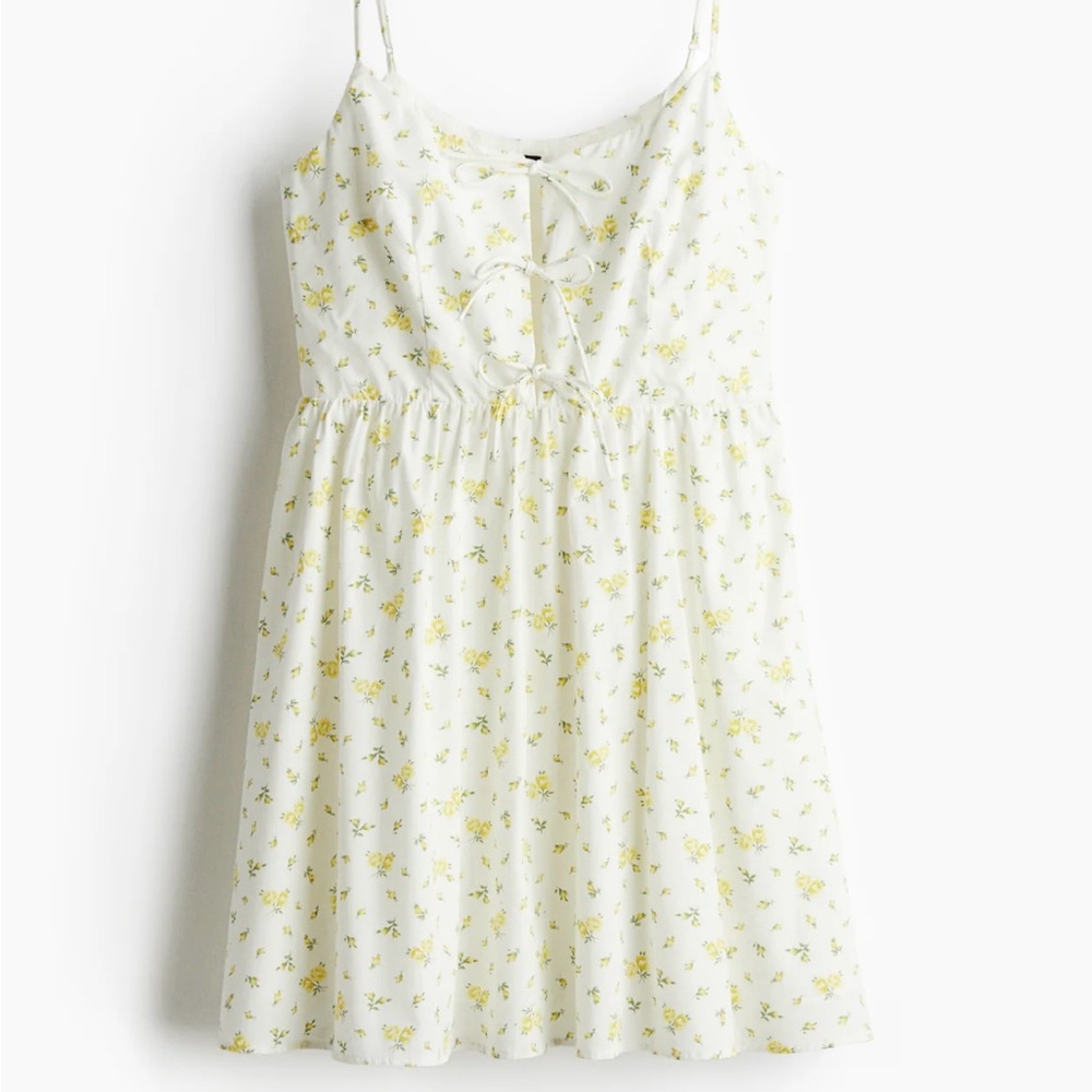 H&M Poplin Floral Mini Dress